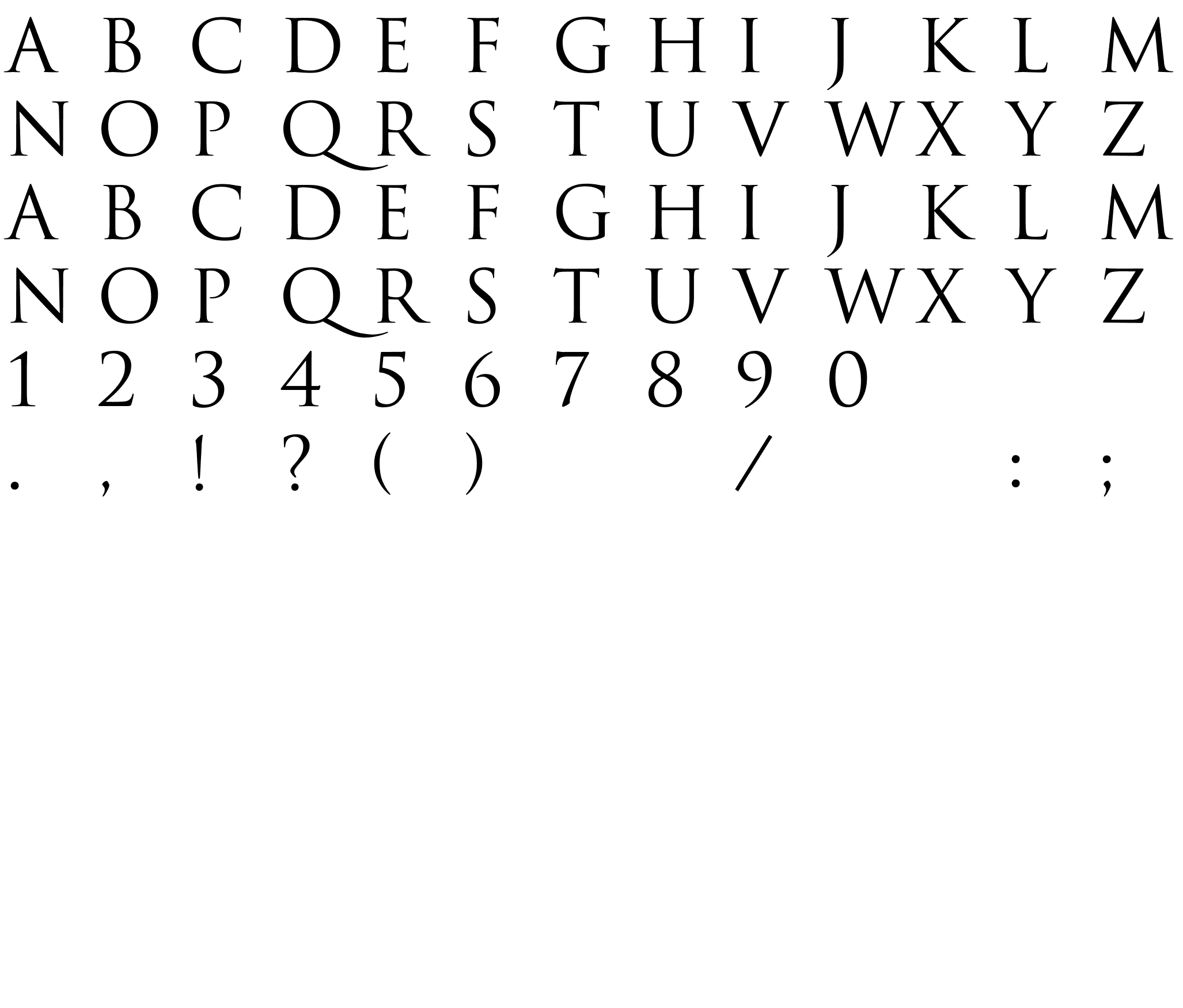 Шрифт Trajan-Regular