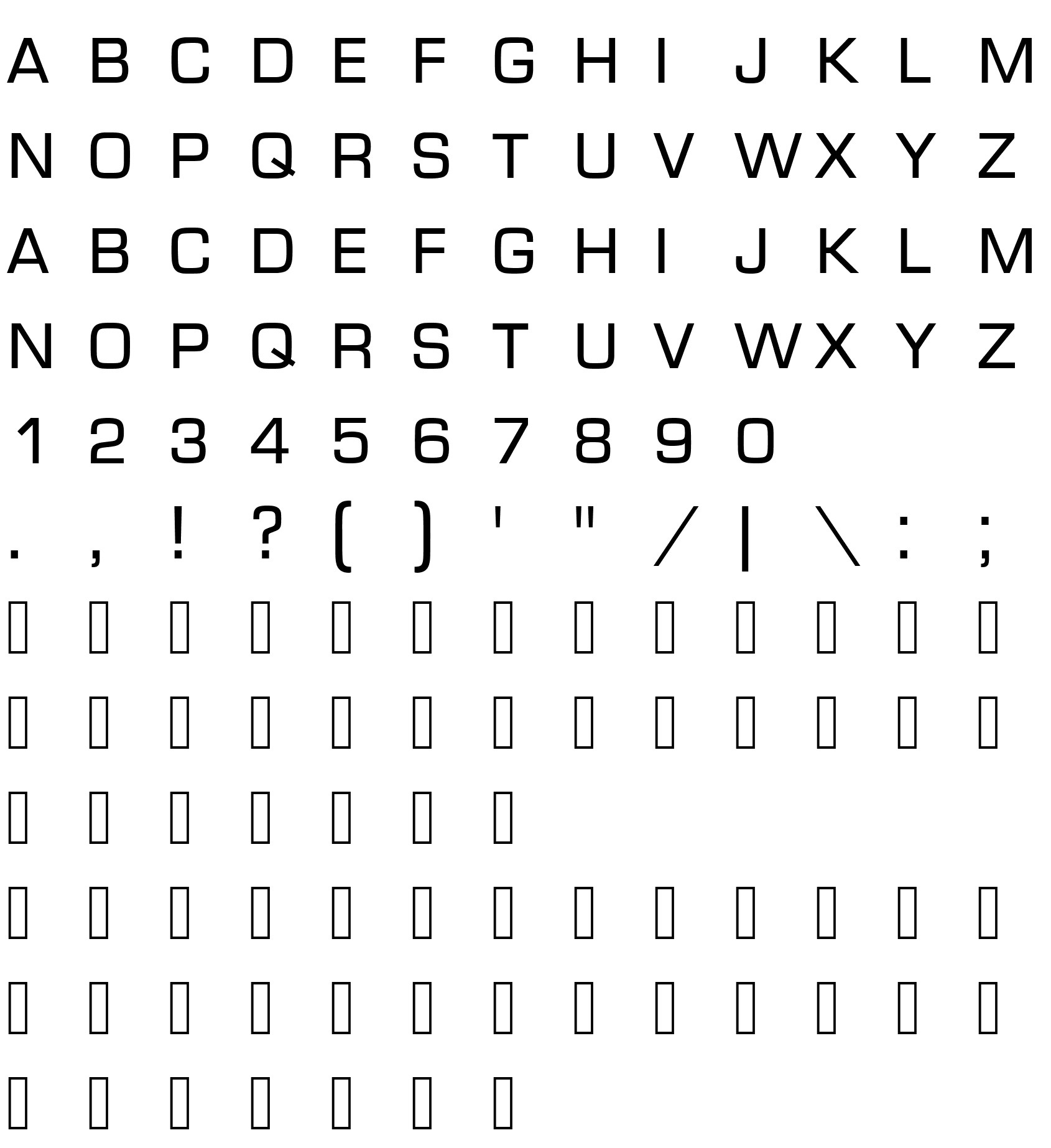 Шрифт Euro Caps