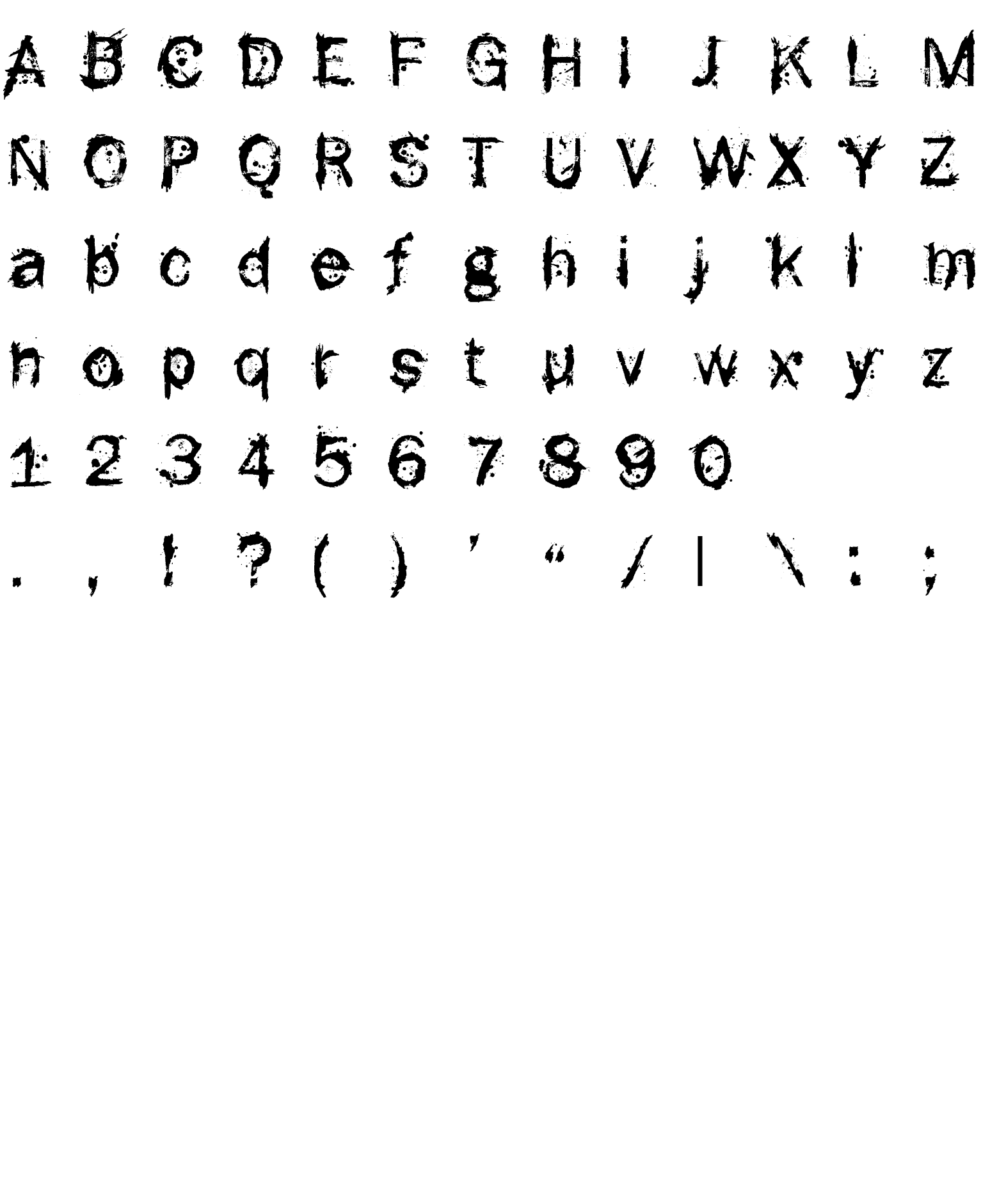 Шрифт F-Rotten Font