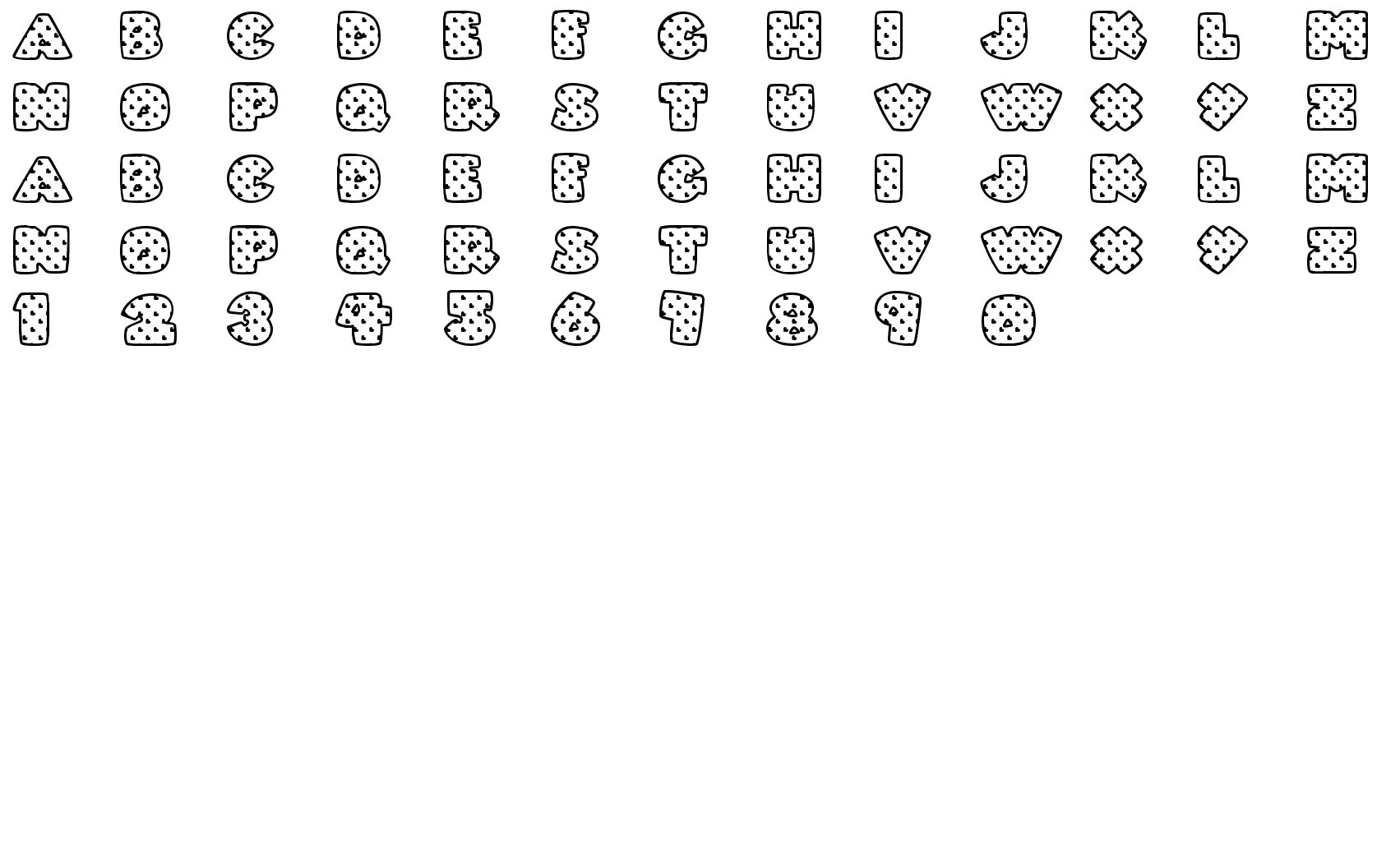 Шрифт Fatty Heart Filled