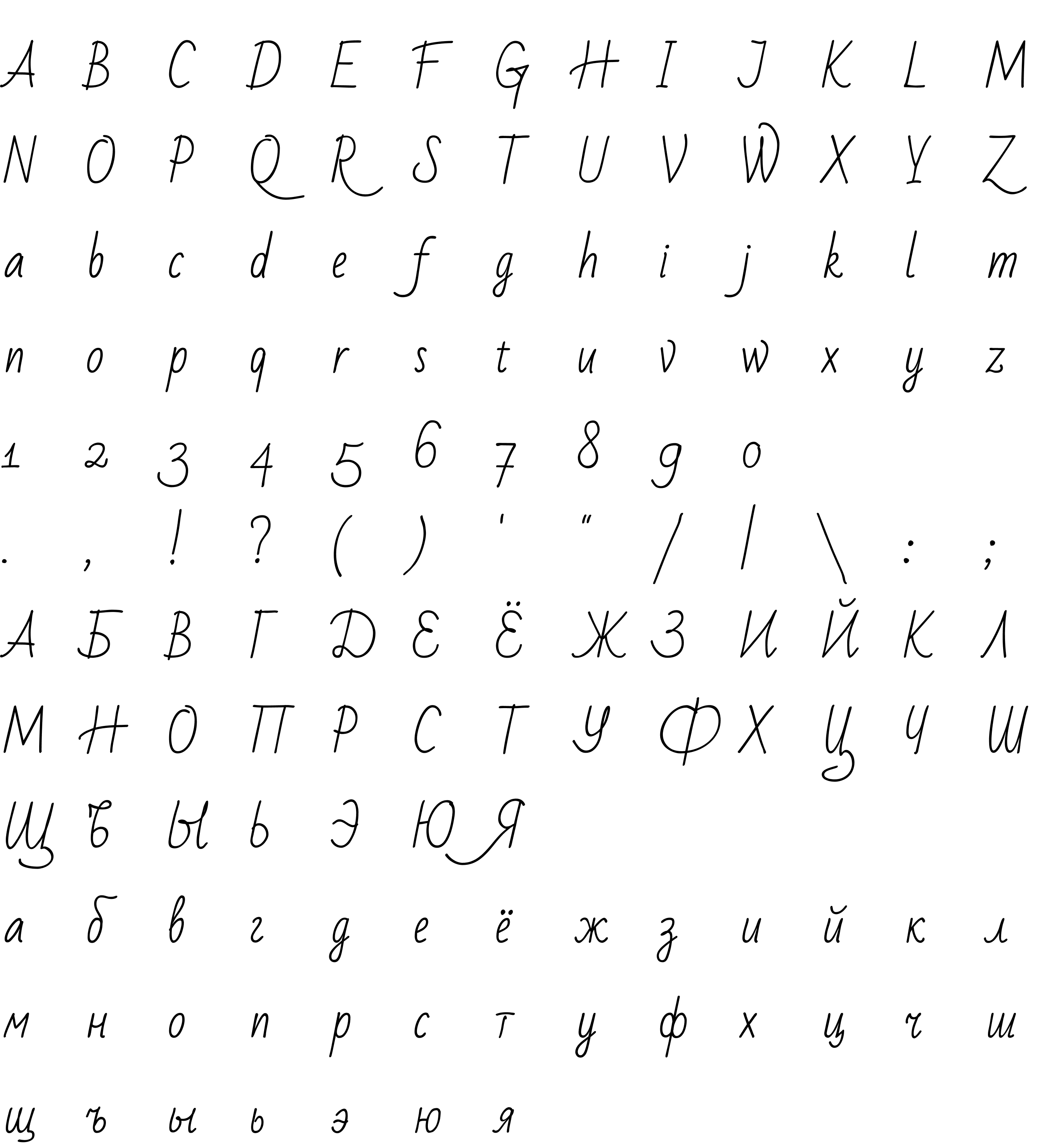 Шрифт Bad Script Regular