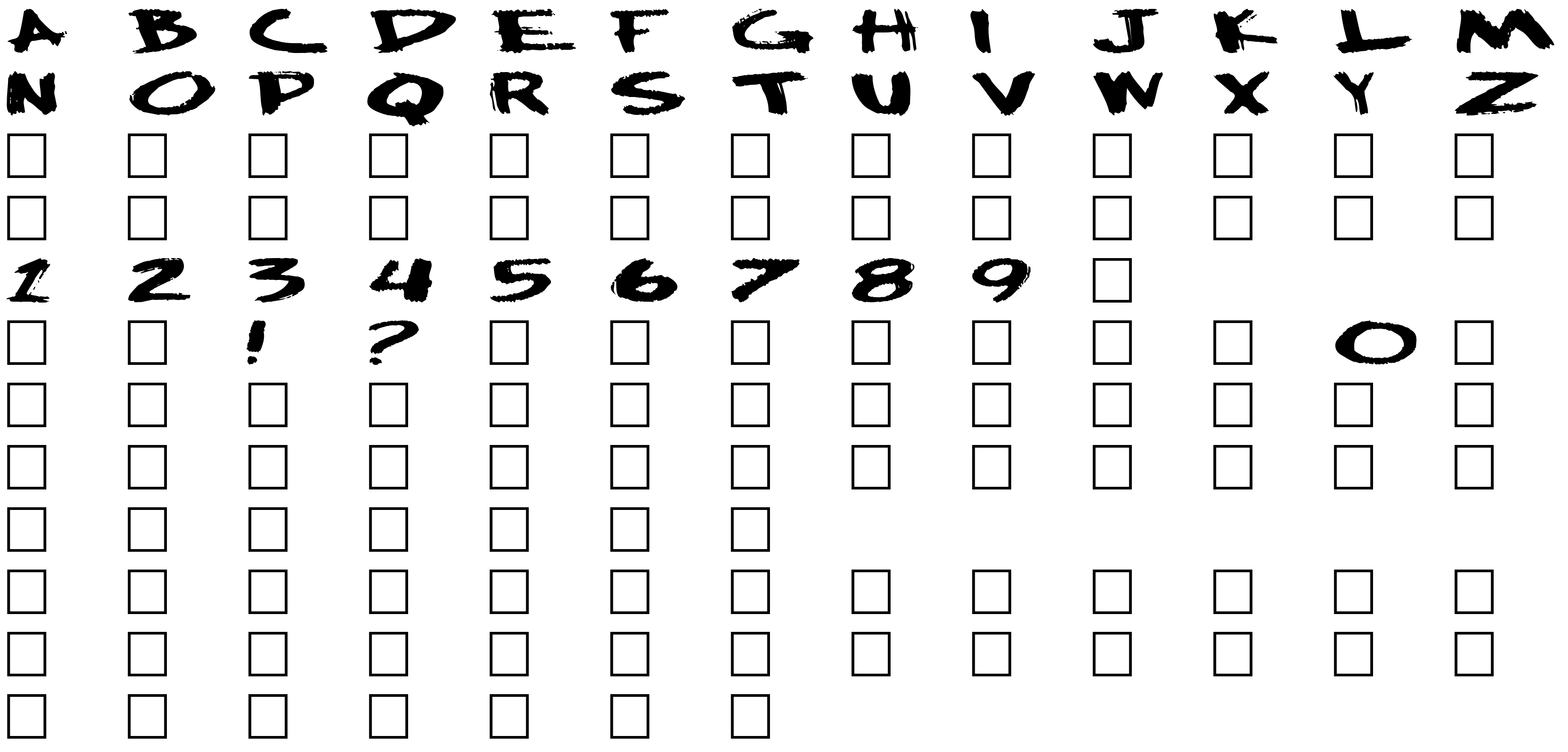 Шрифт Big Plain