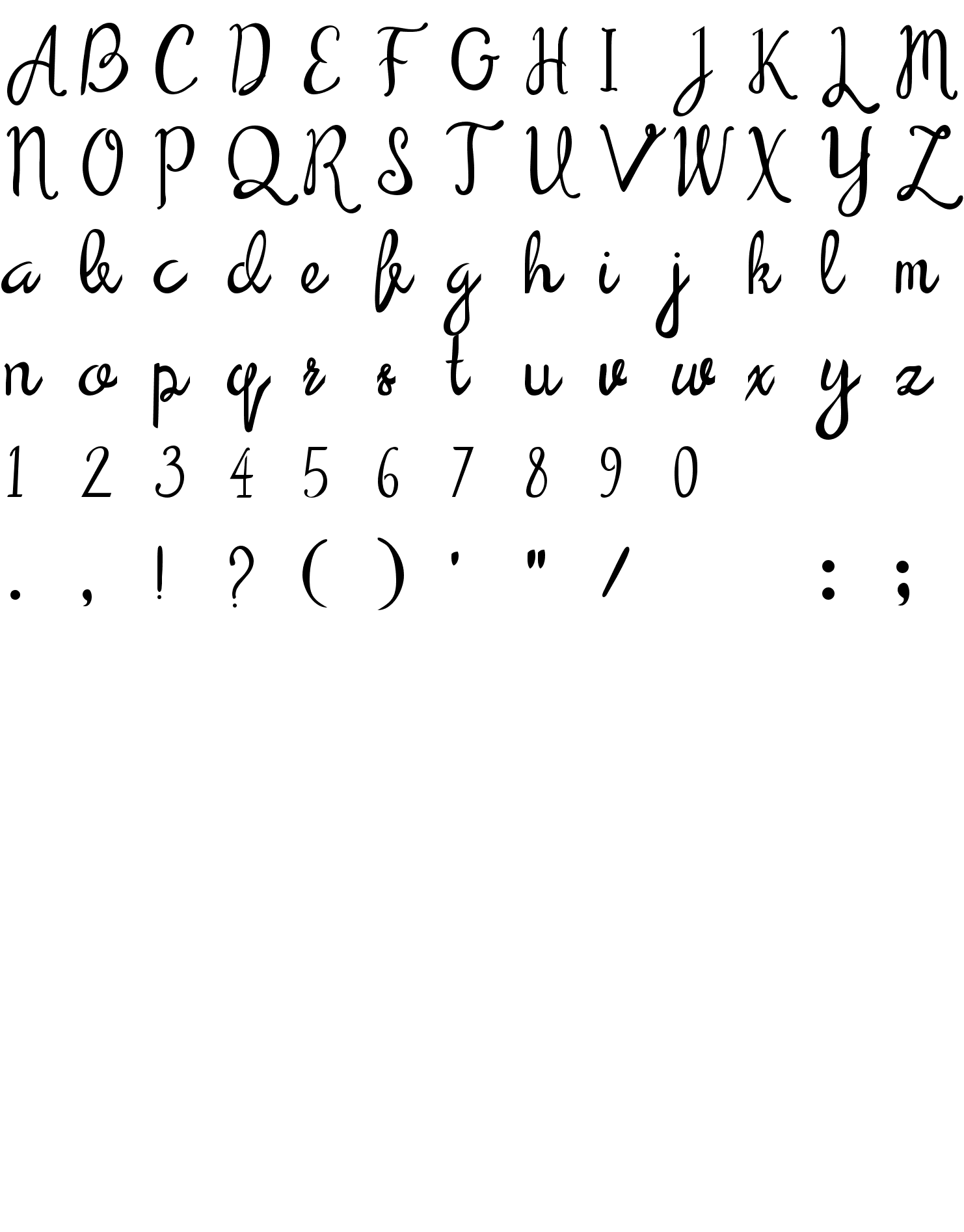 Шрифт Serendipity