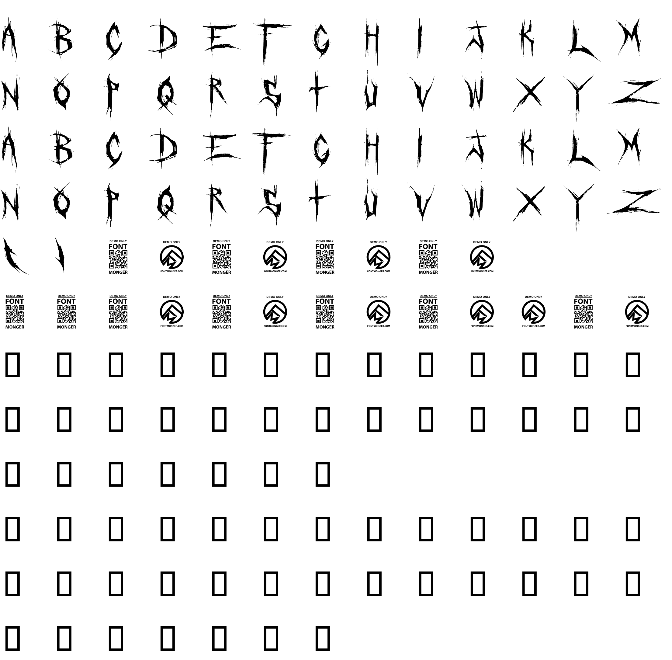 Шрифт Crucifixion-Regular