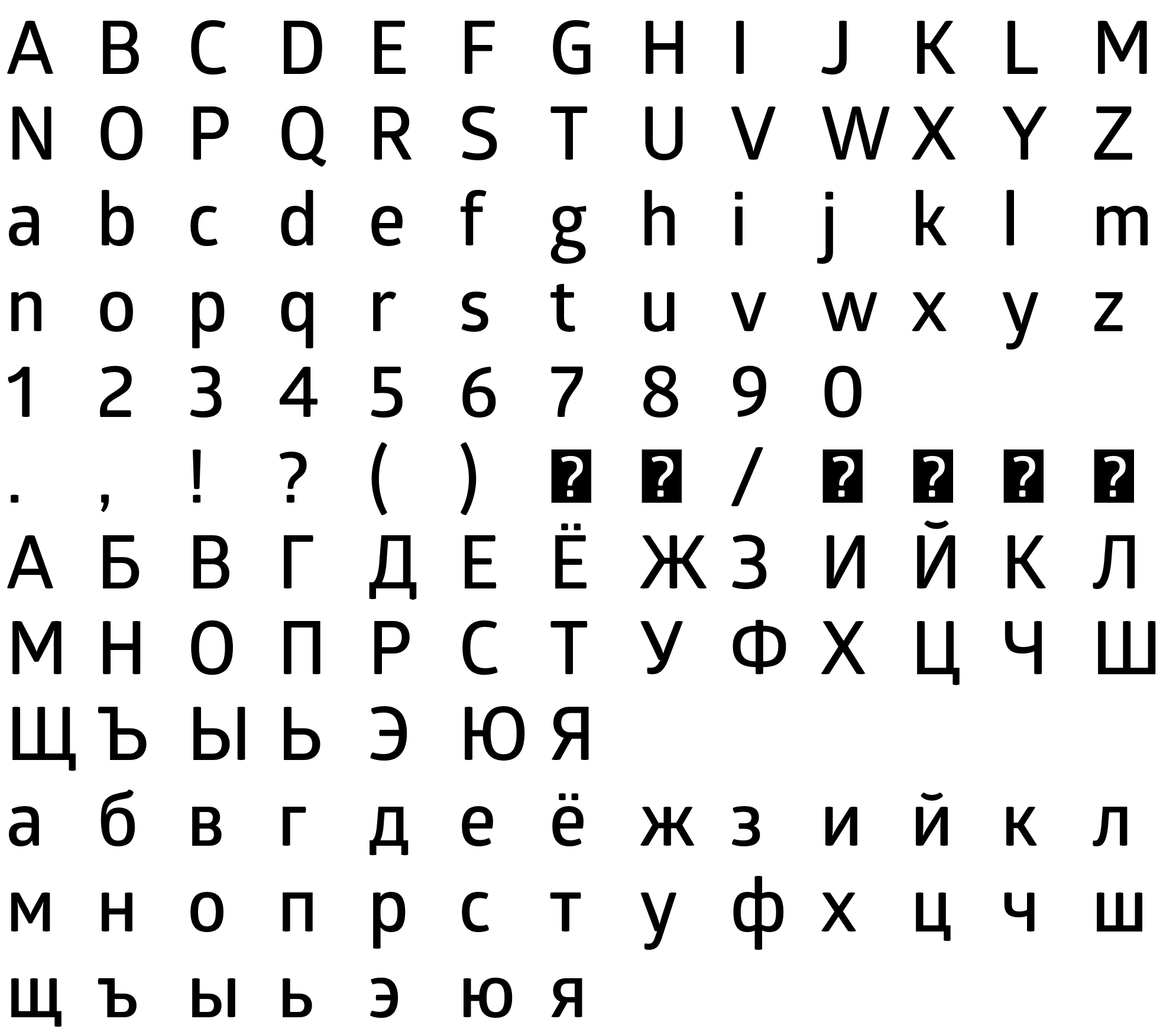 Шрифт GloberSemiBoldFree