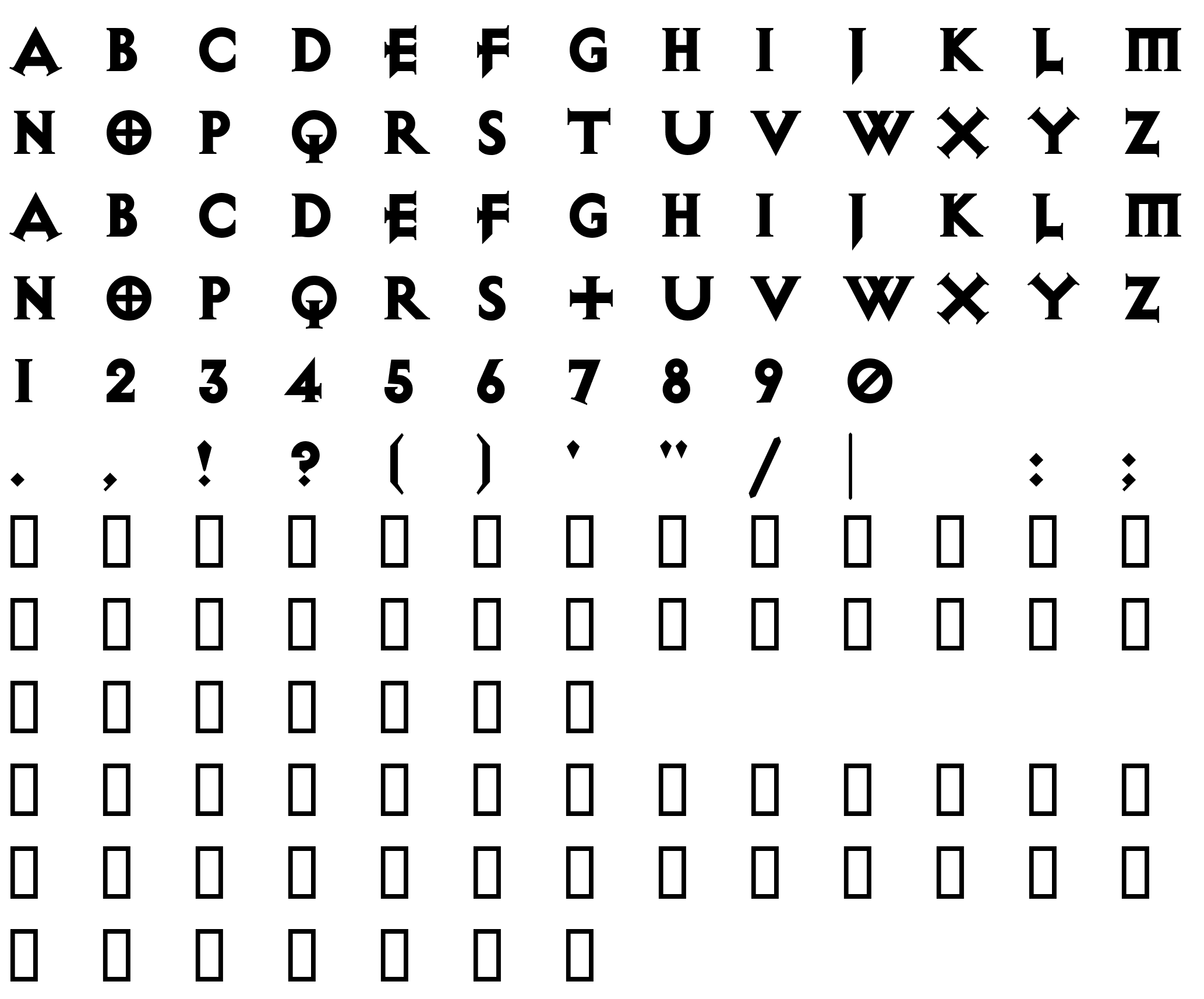 Шрифт Diablo Heavy