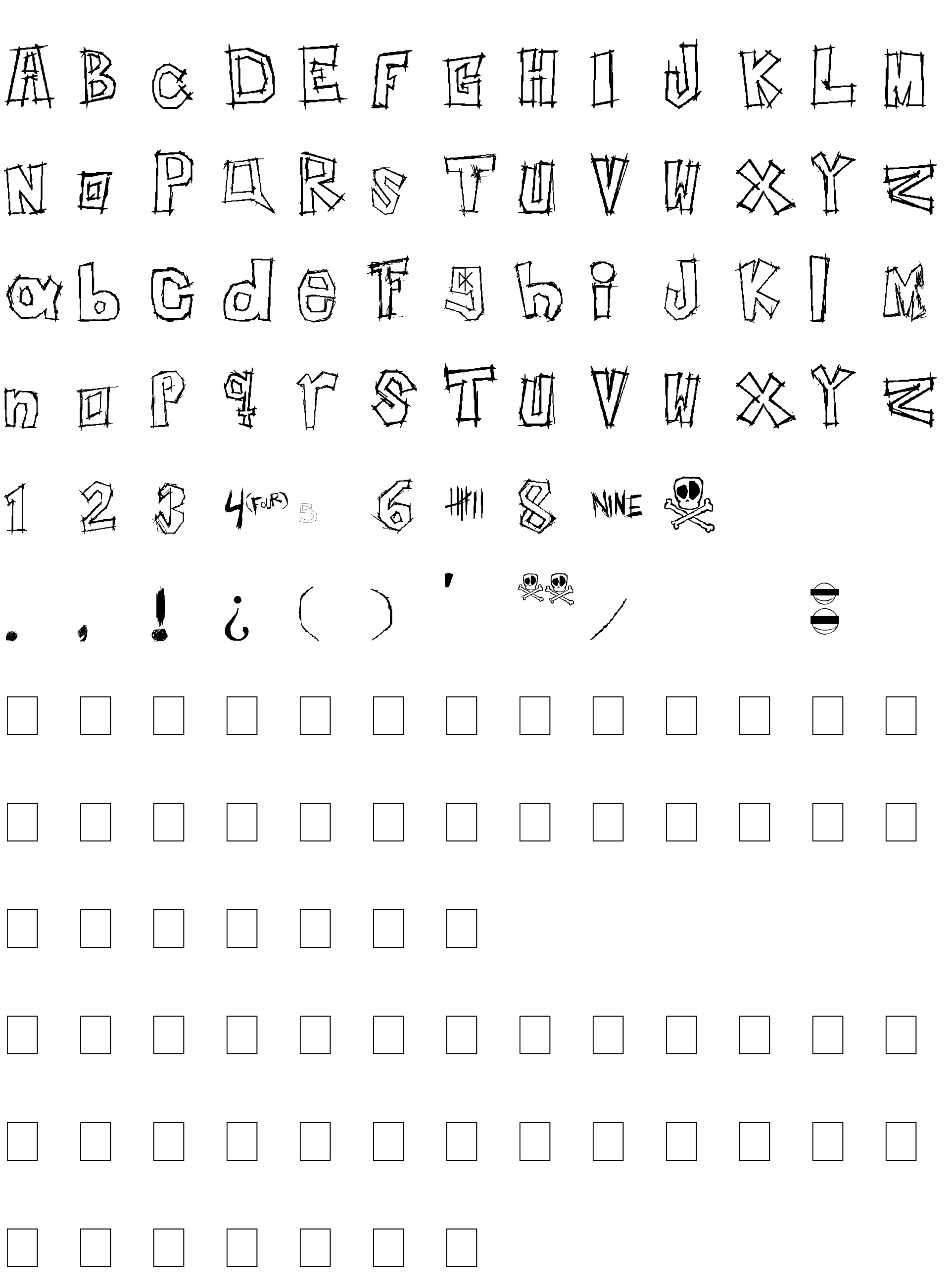 Шрифт Insert your name here