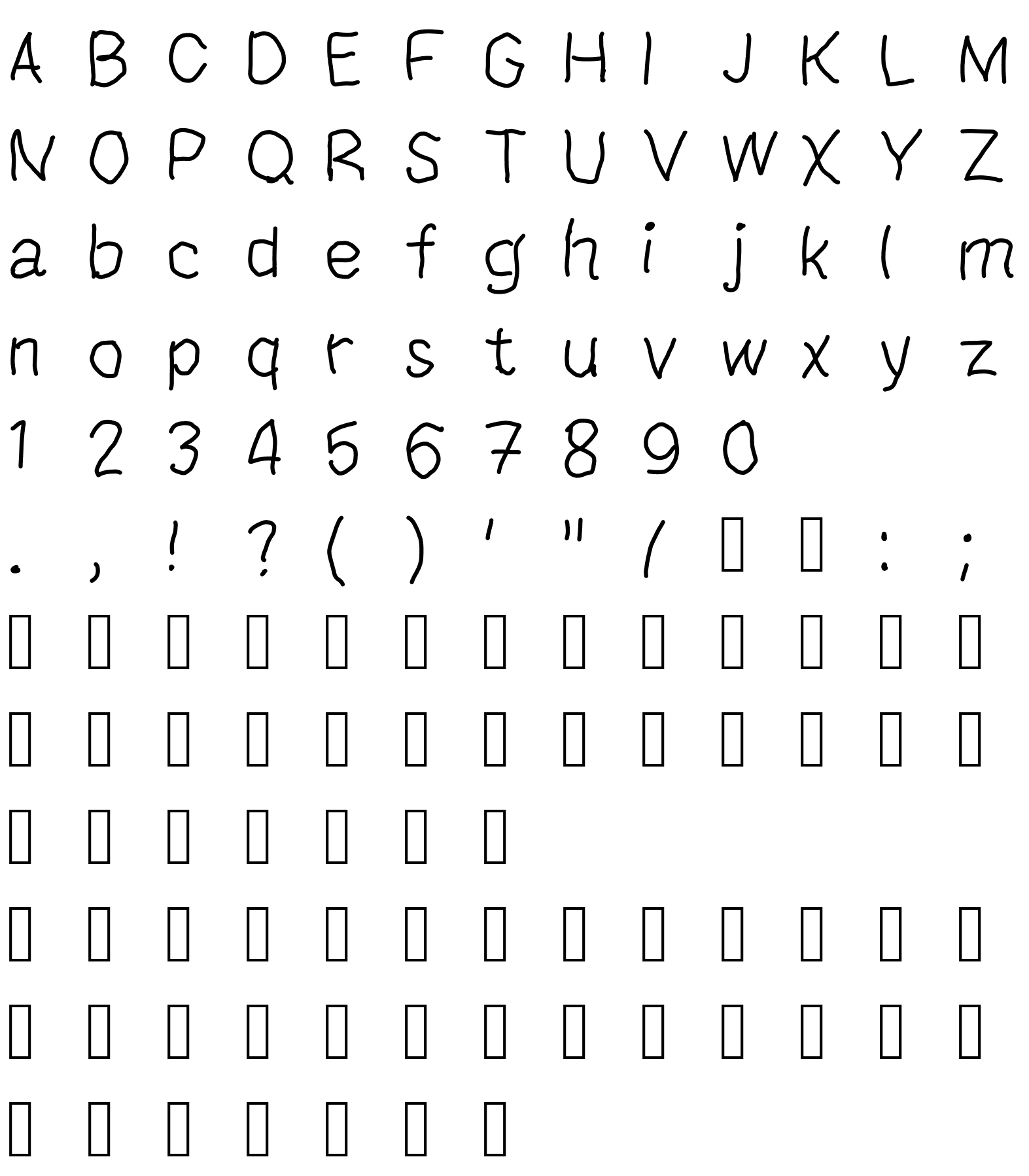 Шрифт PenAndPencil