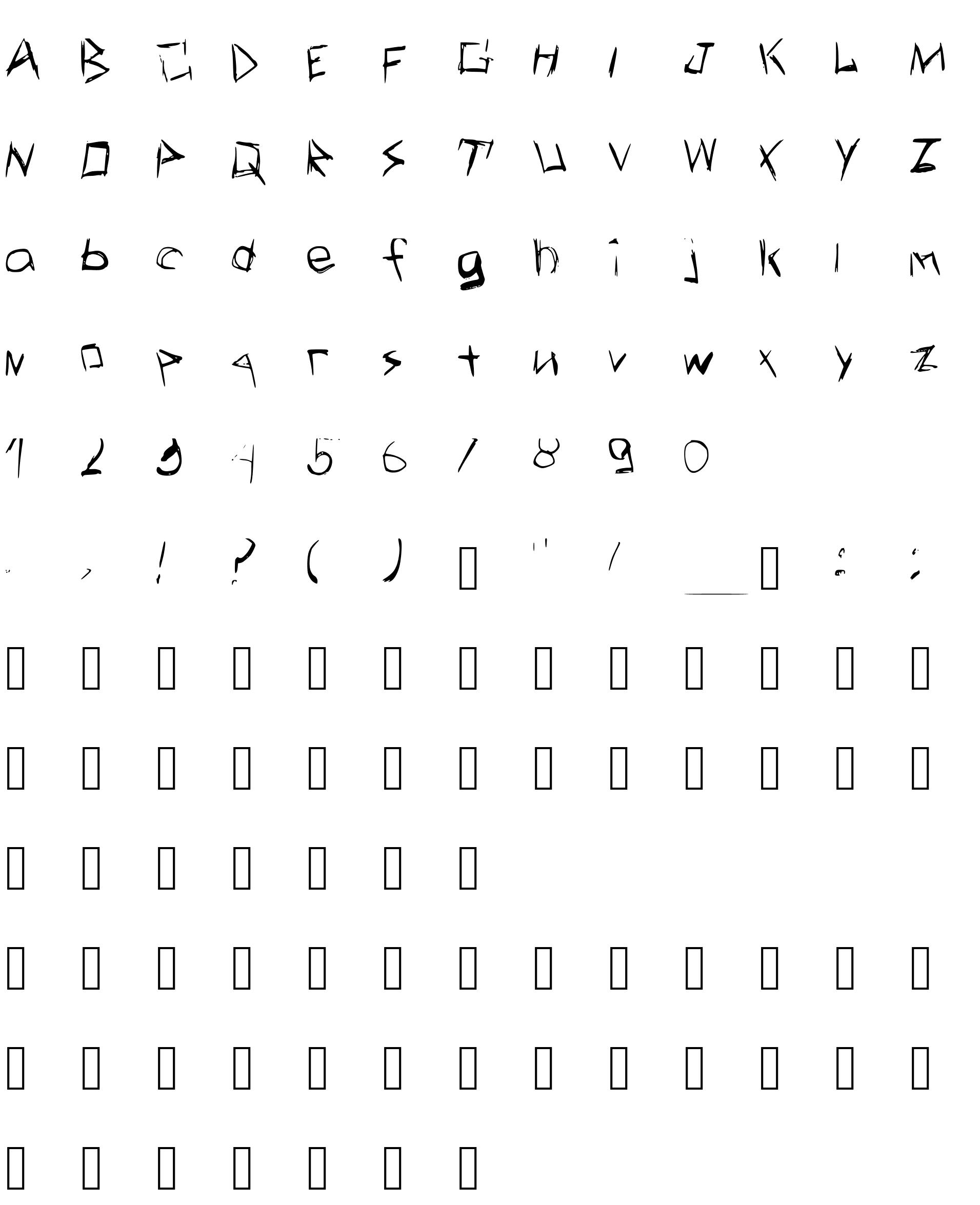 Шрифт Last_Letters