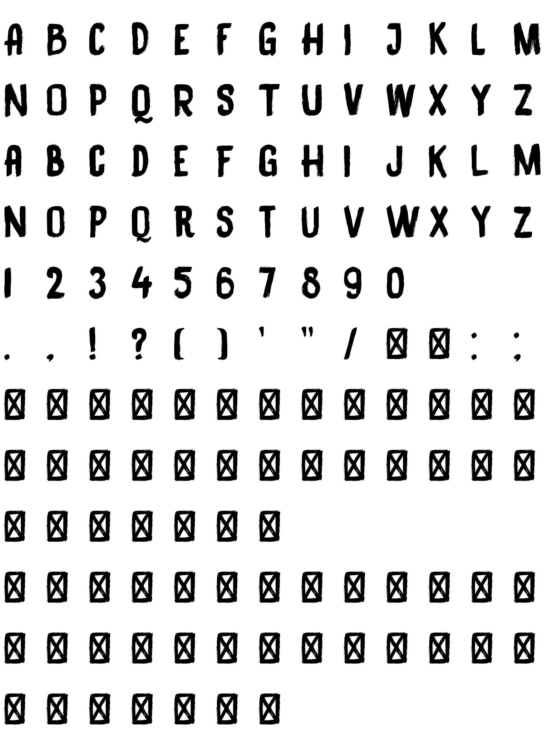 Шрифт DK Black Bamboo