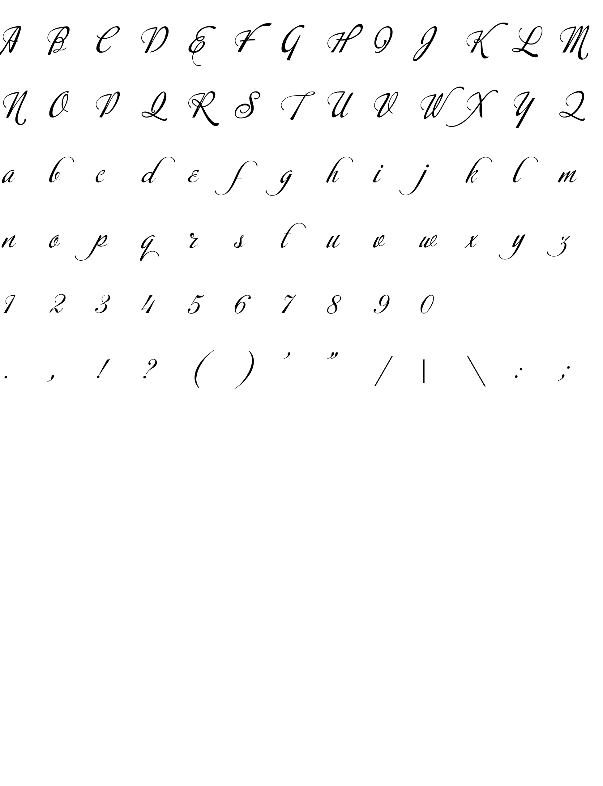 Шрифт Calligrafhyscript