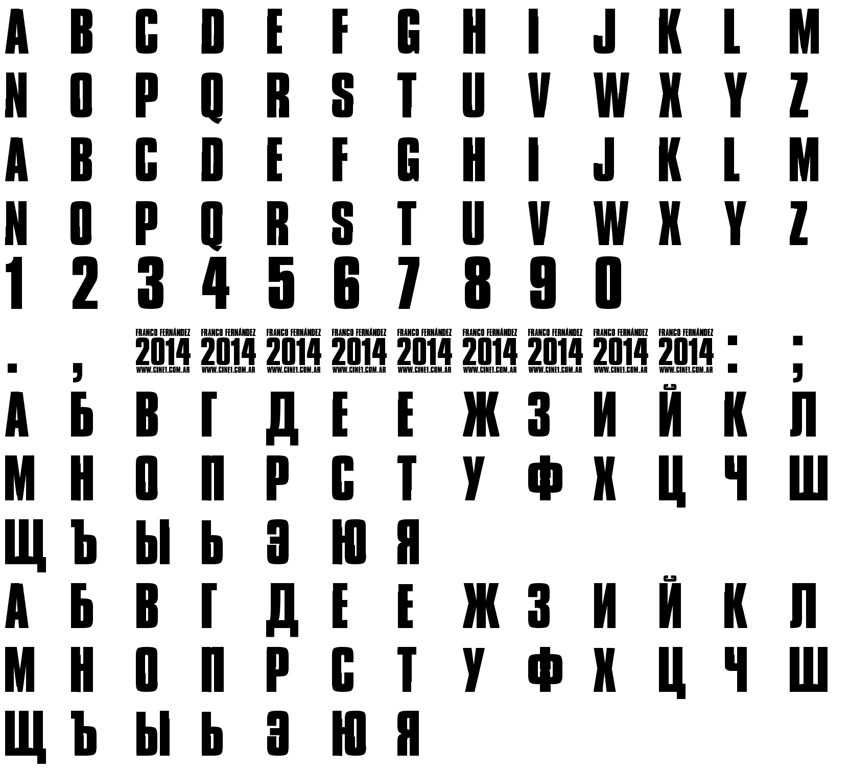 Шрифт Godzilla MovieFont