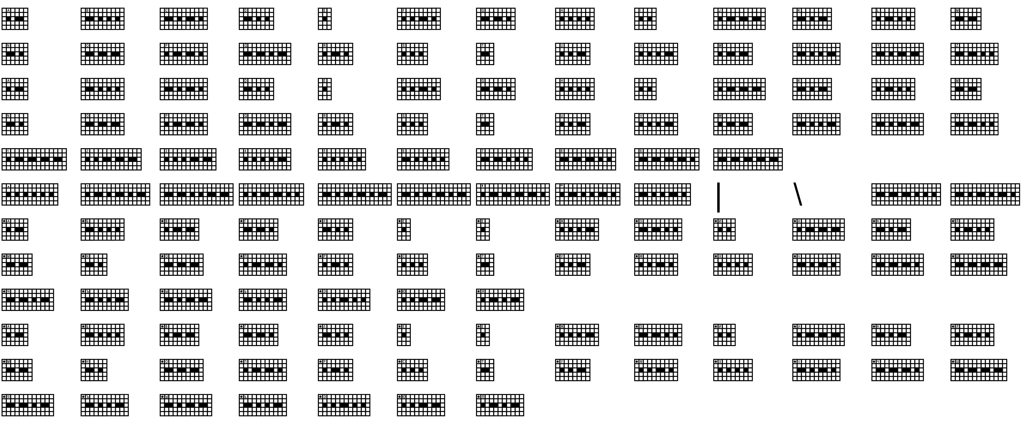 Шрифт Astakhov Morse code-2 Cyr-Eng