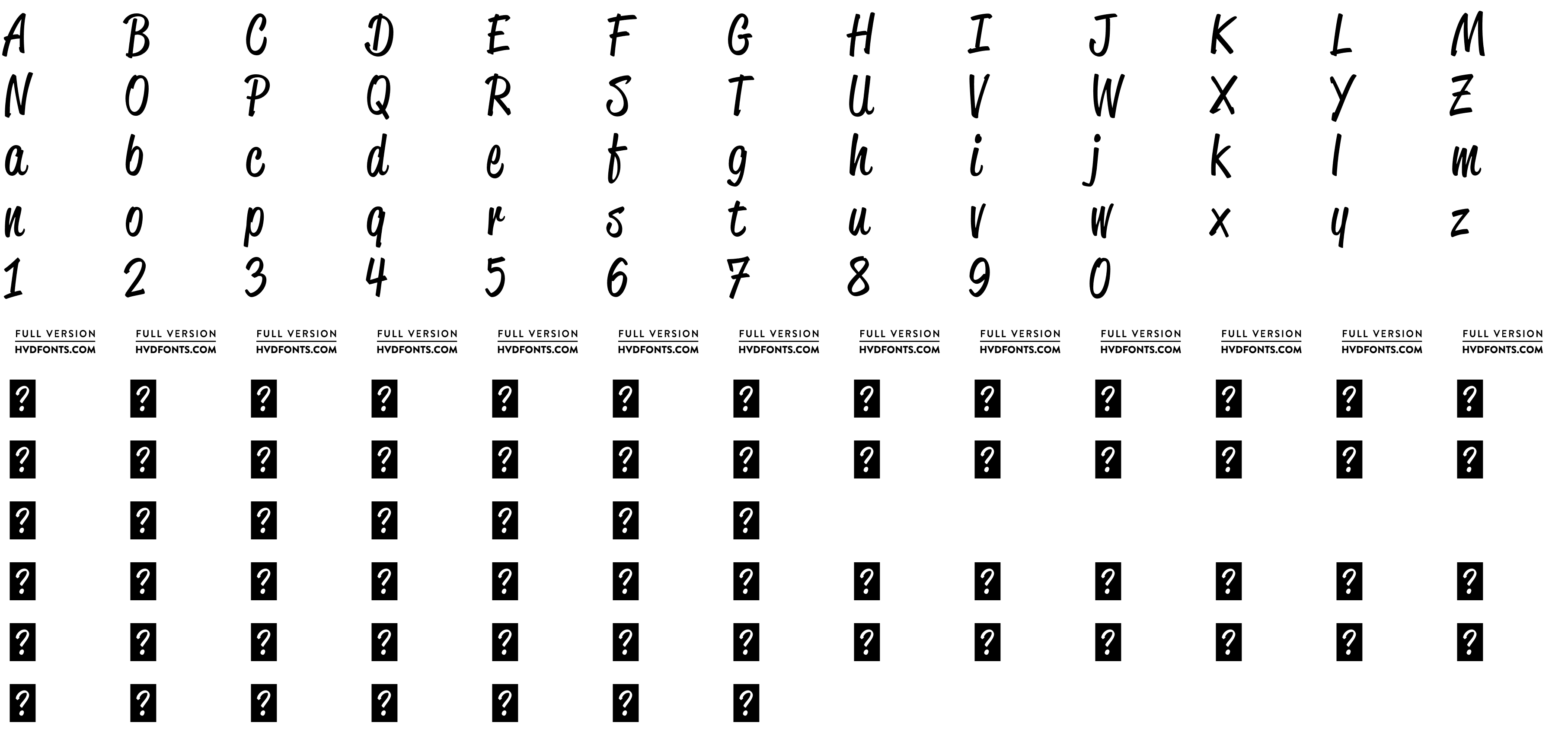 Шрифт ReklameScript-RegularDEMO