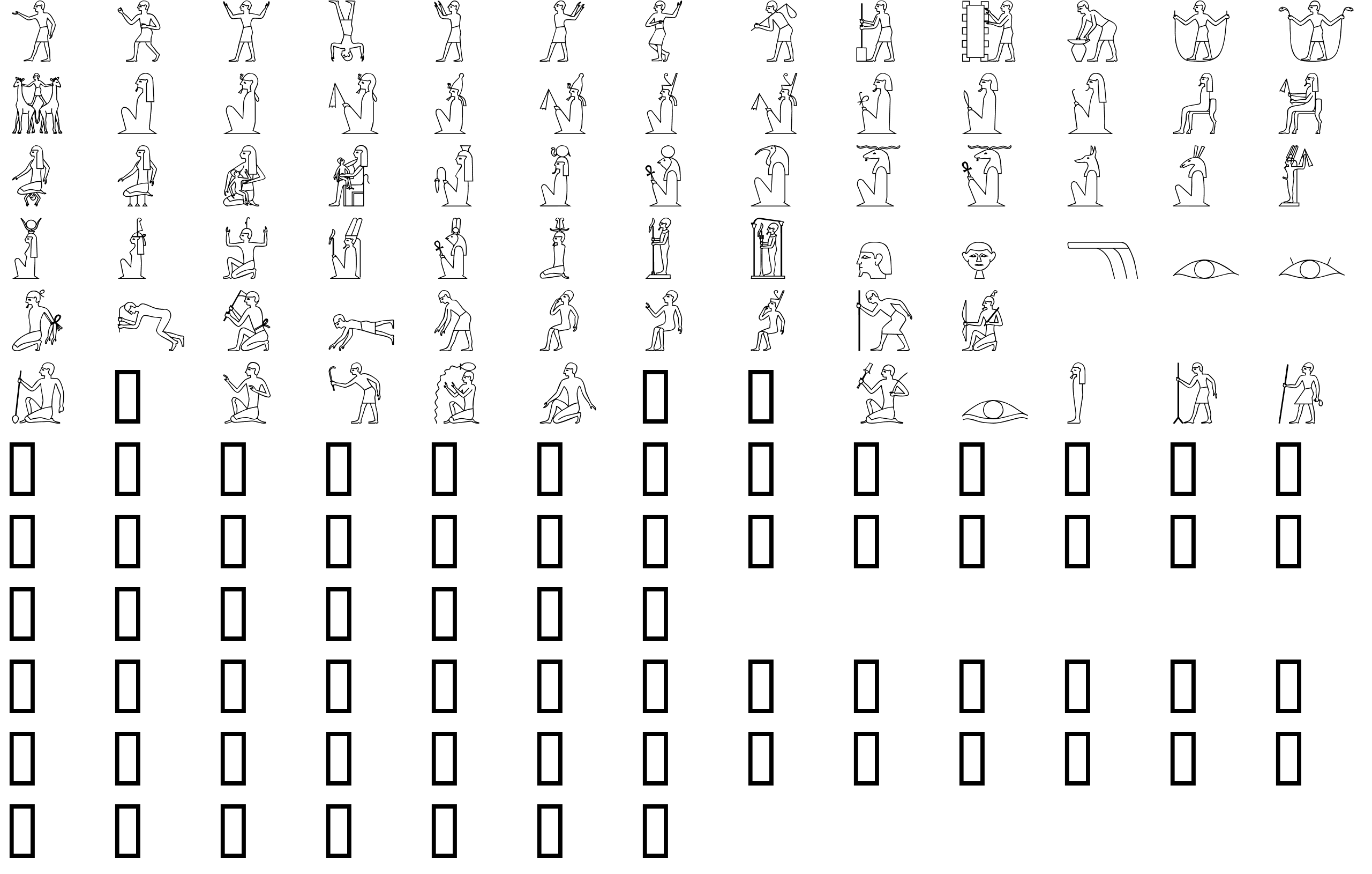 Шрифт GlyphBasic1